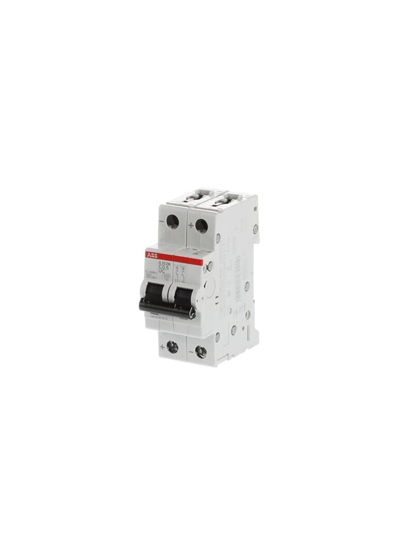 S202M-C0.5UC Wyłącznik nadprądowy 10kA AC/DC 2P C0.5A 2CDS272061R0984 ABB