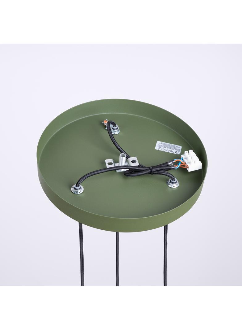 Lampa wisząca HALO 3P zielona oliwka
