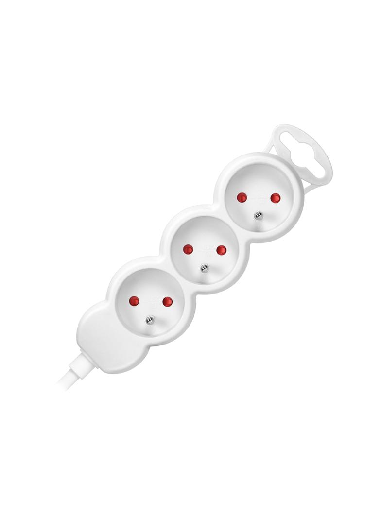 Przedłużacz potrójny listwa zasilająca 3 gniazda kabel 1,4m biały 2300W ES-8/W/1,4 ORNO