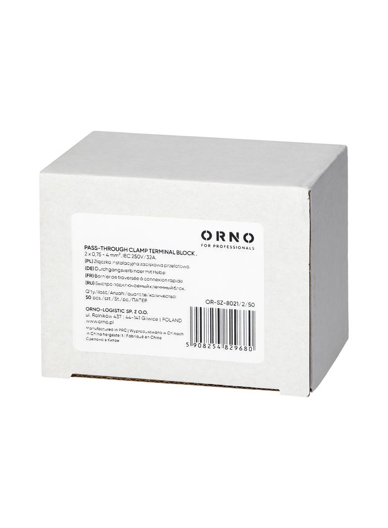 Złączka instalacyjna zaciskowa 2-przewodowa, dwustronna; na dowolny przewód 0,75-4mm2; IEC 250V/32A;