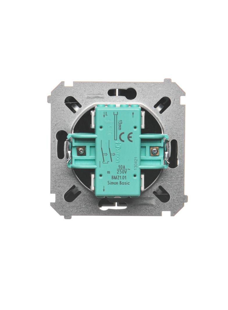 Simon Basic Przycisk roletowy 10A 250V zaciski śrubowe grafit matowy BMZ1.01/28 KONTAKT