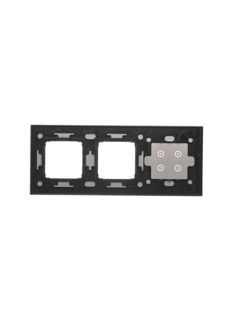 Simon 54 Touch Panel dotykowy S54 Touch 3 moduły 4 pola dotykowe + 2 otwory na osprzęty S54 srebrna mgła DSTR3400/71 KONTAKT