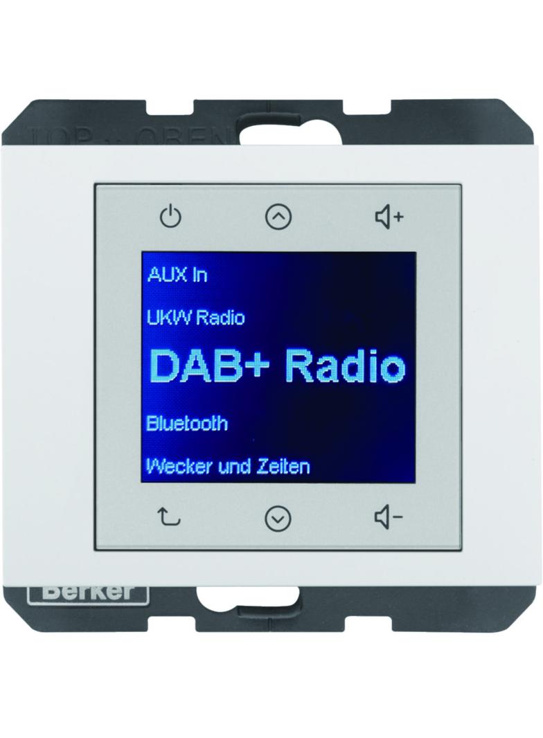 Berker K.1 Radio Touch podtynkowe DAB+ biały połysk 29847009 HAGER