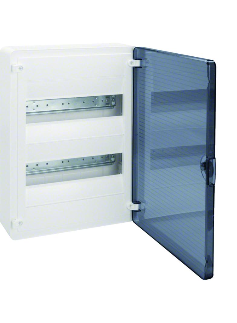 Rozdzielnica modułowa 2x12 natynkowa IP40 Golf (drzwi transparentne) VS212TD HAGER