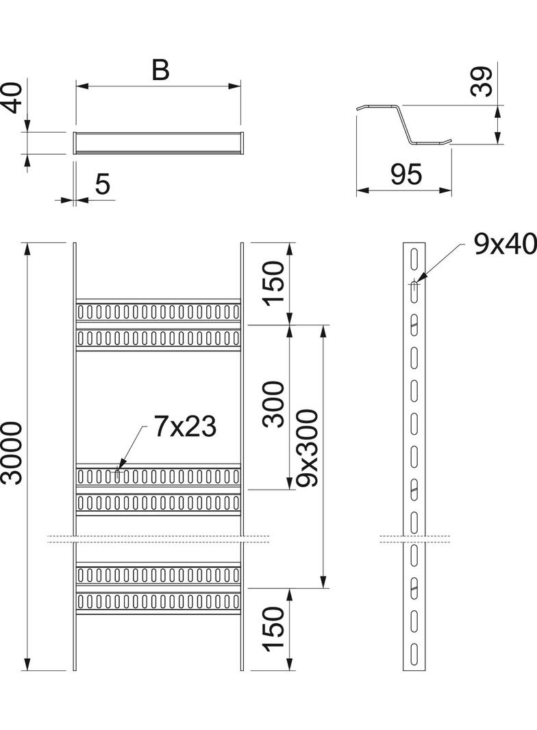 SLZ 200 A2 Drabina kablowa morska