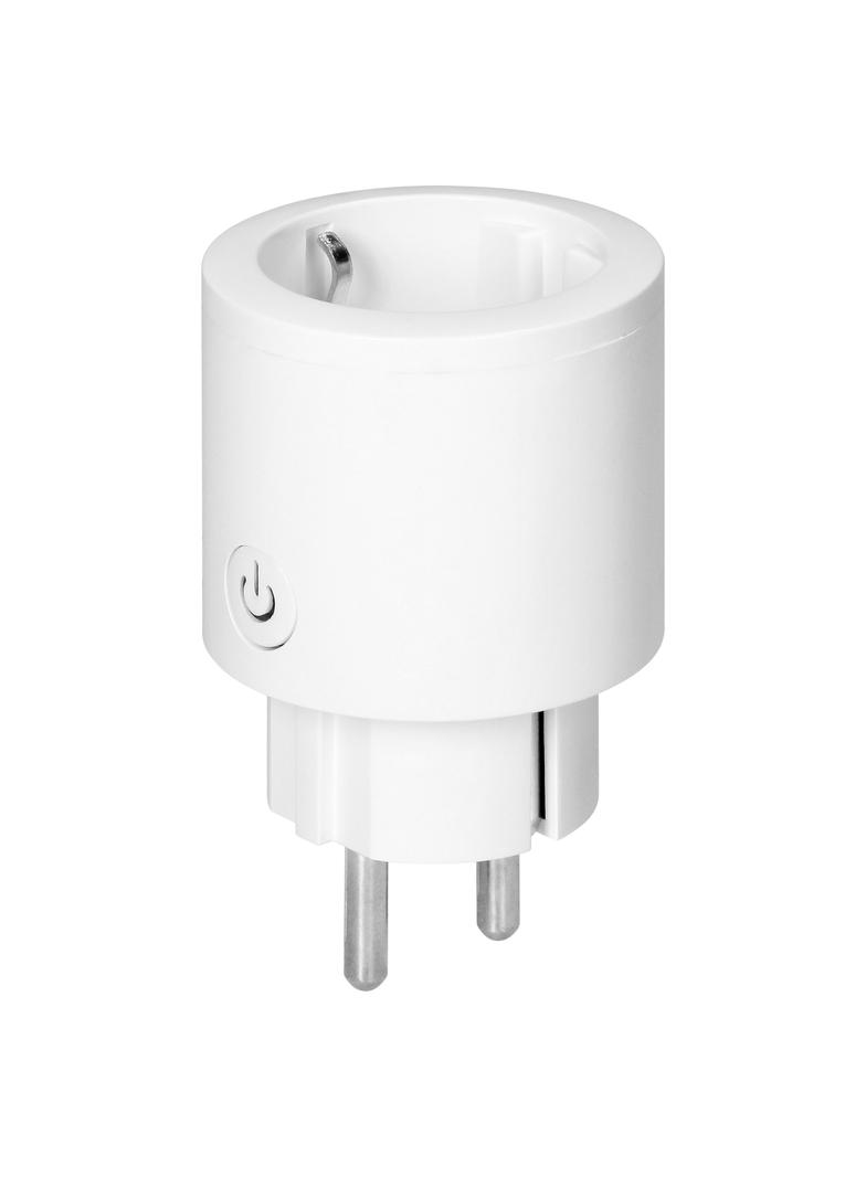 Gniazdo bezprzewodowe Tuya Smart Wi-Fi, Schuko, białe