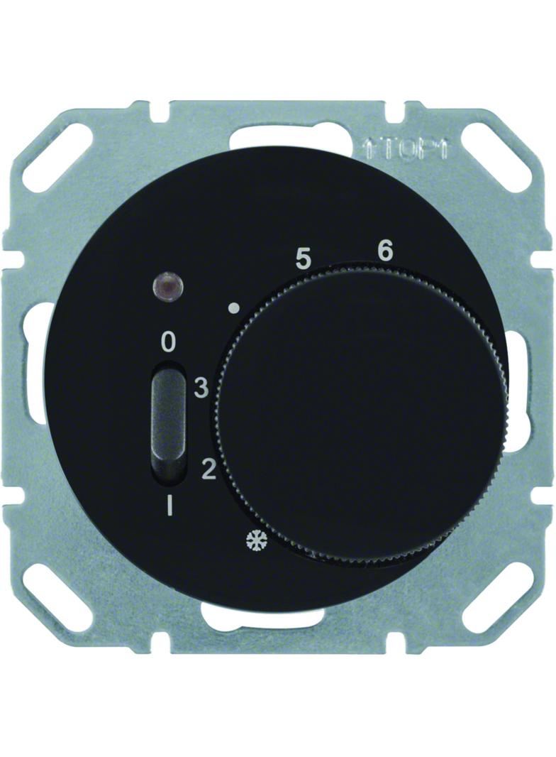 BERKER R.1/R.3 Regulator temperatury pomieszczenia z stykiem zmiennym i elementem centralnym łącznik