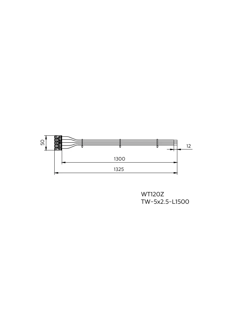 Akcesorium Coreline WT120Z TW-5x2,5-L1500 5 lat gw. PHILIPS