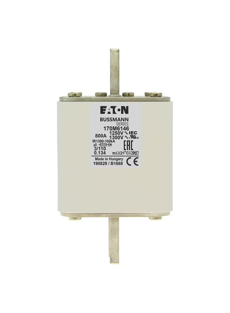 800A 1250V 3/110 aR INDICATOR FUSE Wkładka szybka 800A AC 1250V rozmiar 3 76x90x139 mm aR D 170M6146