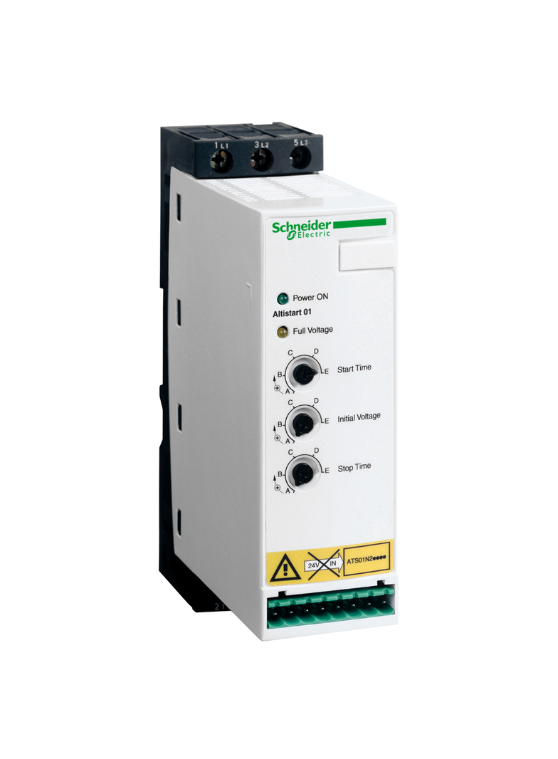 Układ łagodnego rozruchu ATS01 3 fazowe 380/415VAC 50/60Hz 11kW 22A IP20