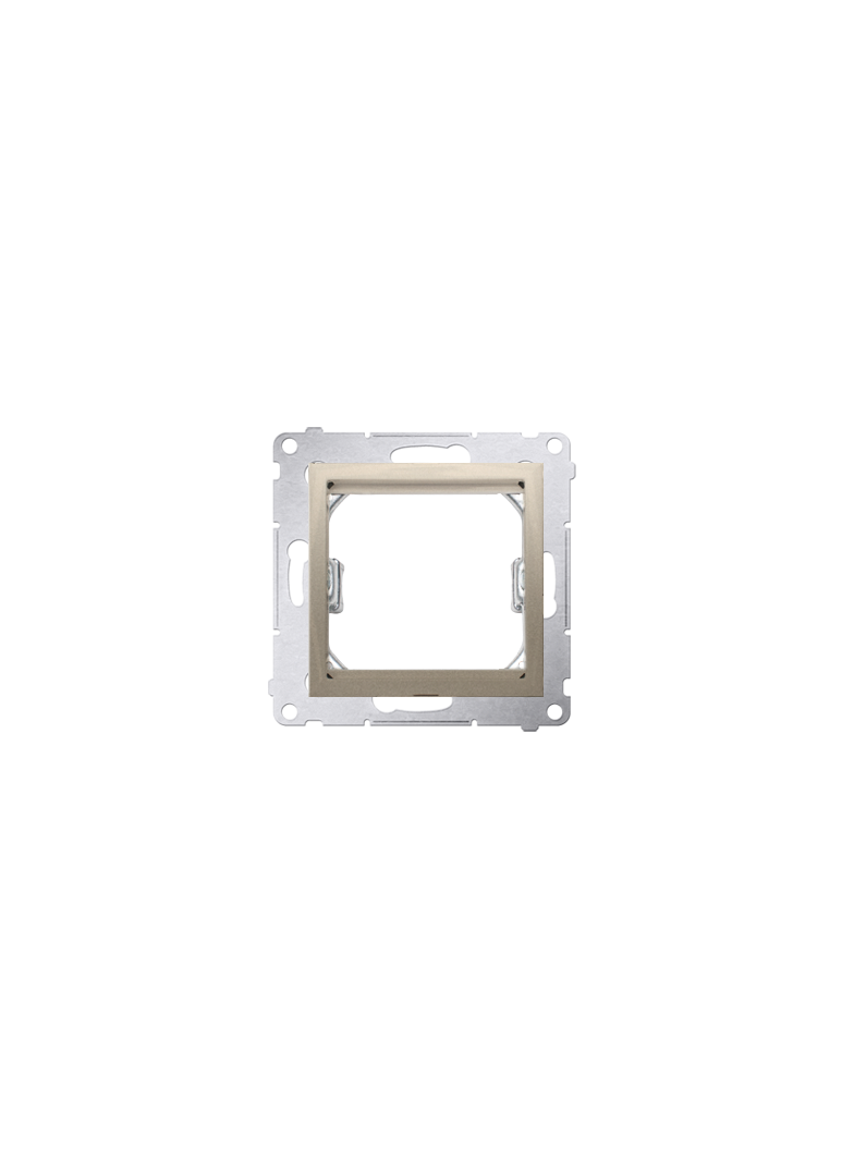 Simon 54 Adapter (przejściówka) na osprzęt standardu 45 × 45 mm złoty mat *Do gniazd teleinformatycznych Simon Connect DA45.01/44 KONTAKT