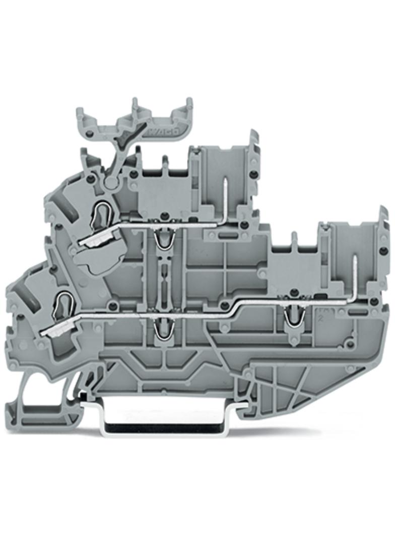 1-przewodowa/1-pinowa dwupiętrowa zł dwupiętrowa szara