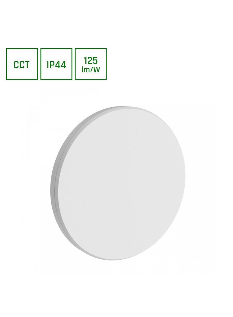 PIATTA 9W CCT 230V IP44 120x47MM BIAŁY OKRĄGŁA ELEWACYJNA