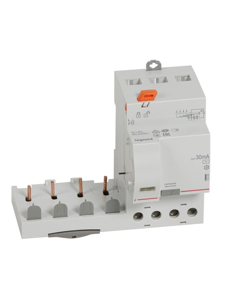BLOK RÓŻNICOWOPRĄDOWY PR 304 4P 40A 30MA TYP AC SERII DX3, Legrand