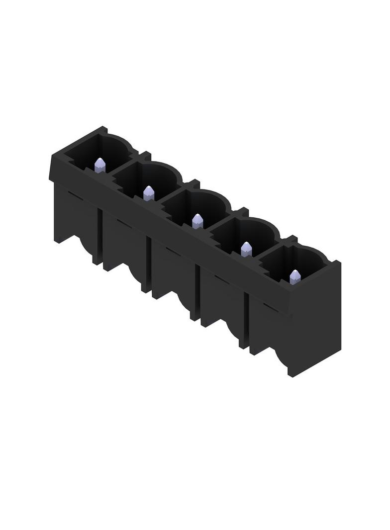 SL 7.62HP/05/180G 3.2SN BK BX Wtyki PCB (złącza płyty), 7.62 mm, Liczba biegunów: 5, kąt odejścia: 180° /50szt./ 1048980000 WEIDMÜLLER