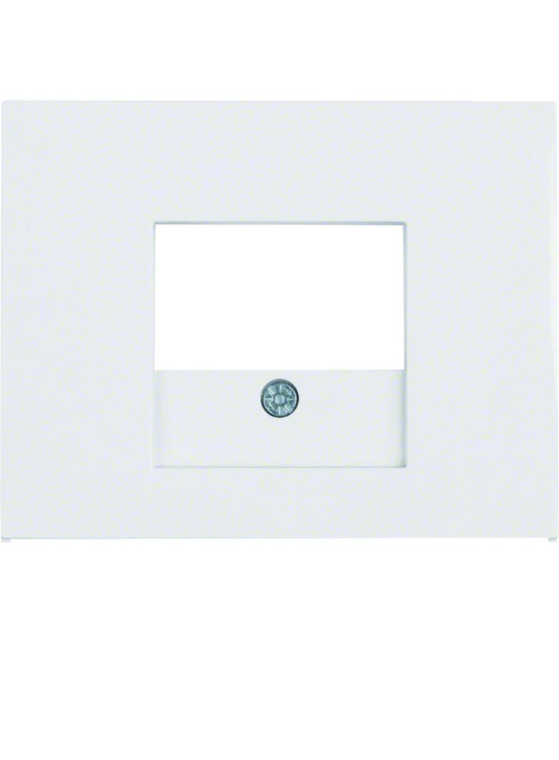 BERKER K.1 Płytka czołowa do gniazda głośnikowego i gniazda ładowania USB biały 10357009 HAGER