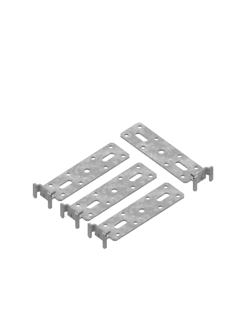 MSF Łapy montażowe metalowe do muru kpl. 4szt.