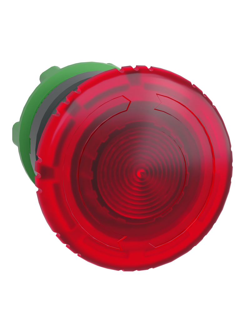 Harmony XB5 Główka przycisku grzybkowego odryglowana obrotem O22 czerwona LED plastikowa