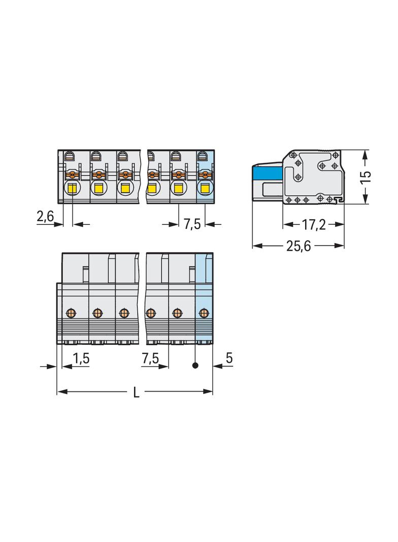 1-przewodowe gniazdo