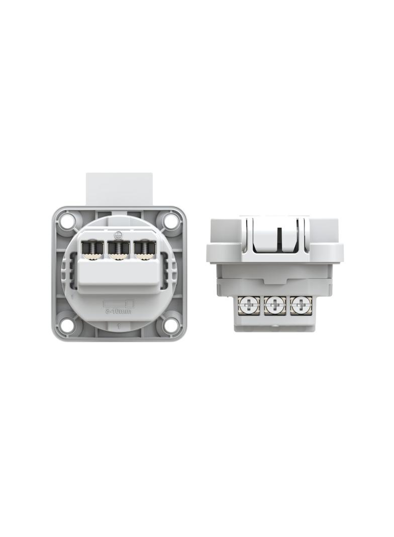 GNIAZGO SCHUKO 16A 3P 230V SZARE