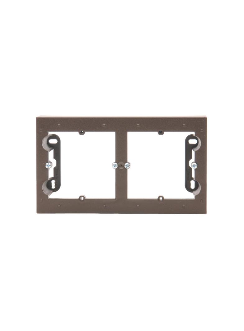 Simon 54 Premium Puszka natynkowa 2-krotna do ramek PREMIUM. Głębokość 35mm brąz mat