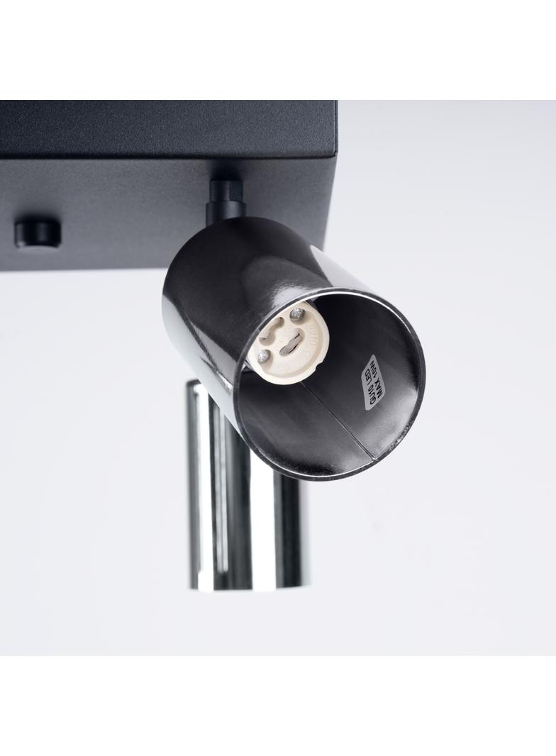 Plafon WINX 4 czarny/chrom