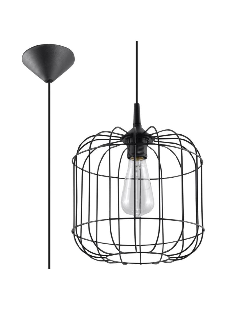 Sollux Lampa wisząca CELTA czarna SL.0296