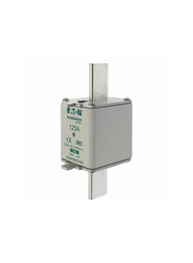 NH FUSE 125AMP 690V aM SIZE 2 Wkładka NH2 125A 690V AM podwójny wskaźnik 125NHM2B-690 EATON