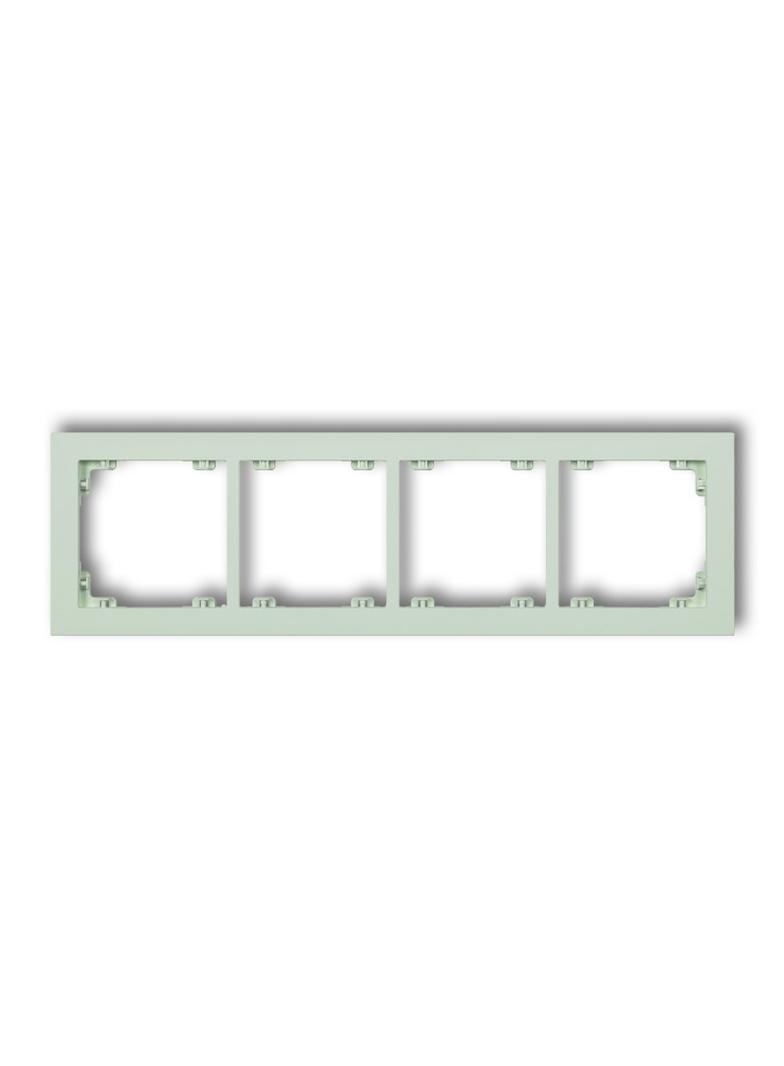 DECO Ramka podczwórna z tworzywa DECO Pastel Matt miętowy 46DR-4 KARLIK