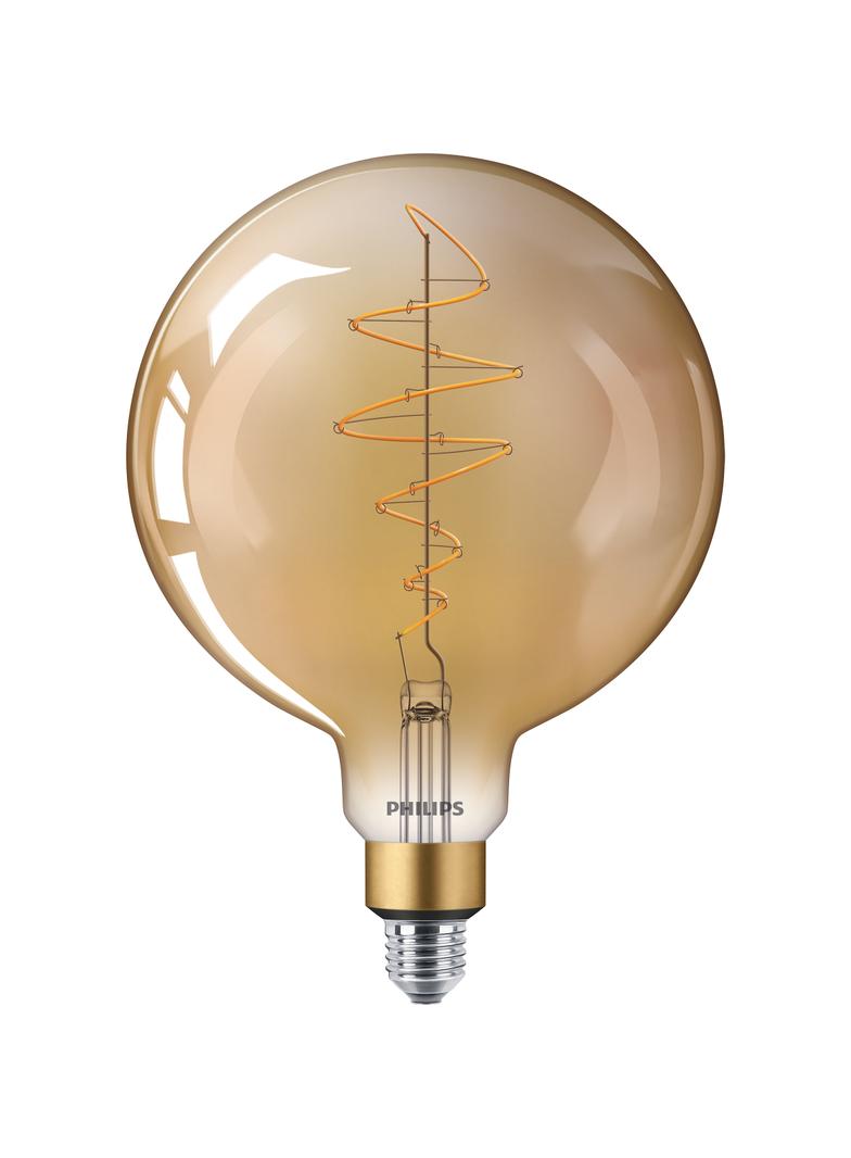 Żarówka LED ściemnialna 7W=40W 470lm 1800K LED classic-giant 40W E27 G200 GOLD 9,29003E+11 PHILIPS