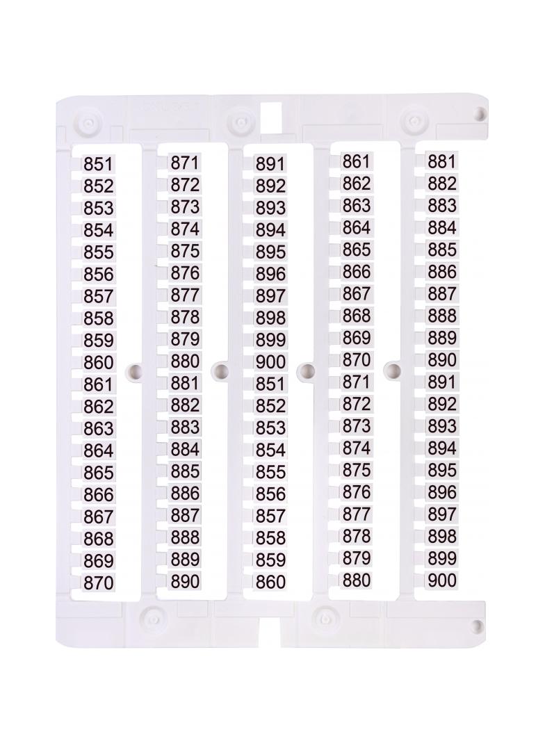 Oznacznik 851 do 900 (100 szt.) ES-NU0851851 003903094 ETI