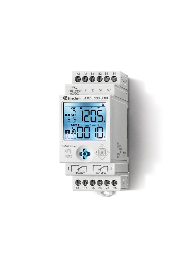 Przekaźnik czasowy wielofunkcyjny 2 P; 16A; 110…240V AC/DC; AI, DI, GI, LI, PI, SW, SP, AE, AC, BE,