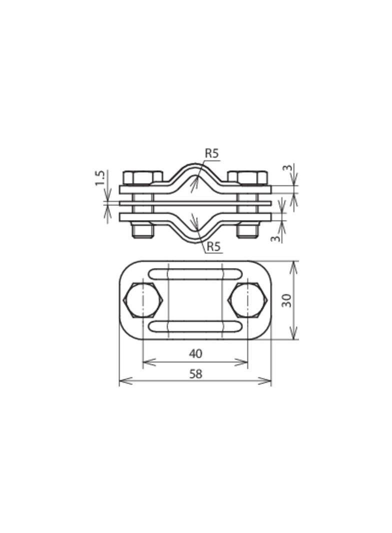 Zacisk probierczy bimetaliczny, Cu-St/tZn