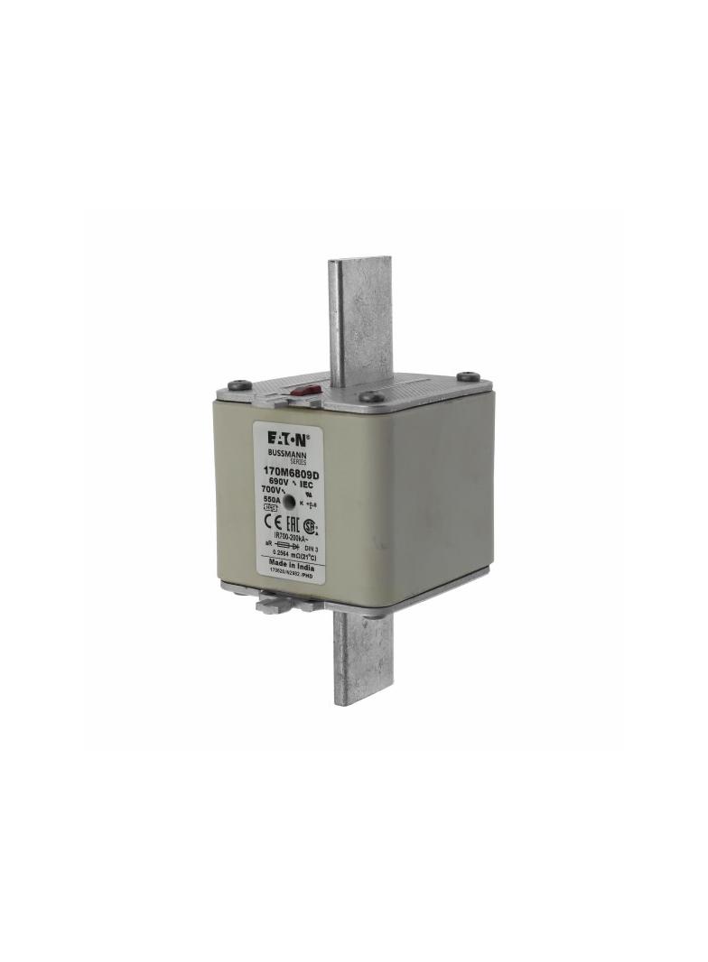 550A 690V aR DIN 3 HSDNH FUSE Wkładka szybka 550A AC 690V DIN 3 aR DIN IEC podwójny wskaźni 170M6809