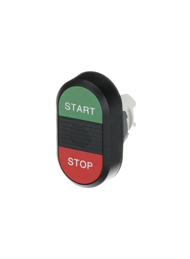 Przycisk podwójny, niepodświetlany START-STOP czarne pole MPD4-11B