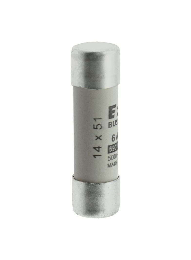 CYLINDRICAL FUSE 14 x 51 6A GG 690V AC Wkładka cylindryczna 14 x 51mm 6A GG 500V AC C14G6 EATON