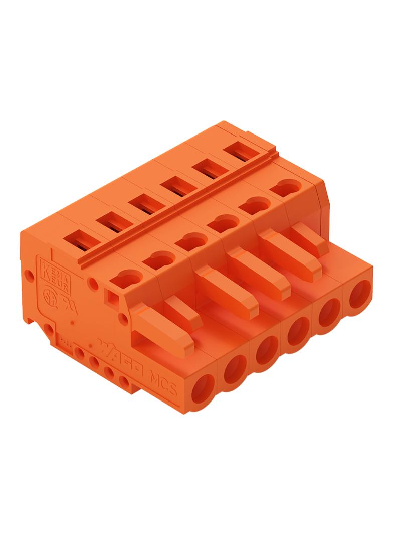 1-przewodowe gniazdo CAGE CLAMP pomarańczowa /50szt./ 231-306/026-000 WAGO