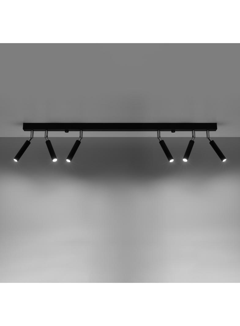 Sollux Plafon EYETECH 6 czarny SL.0901