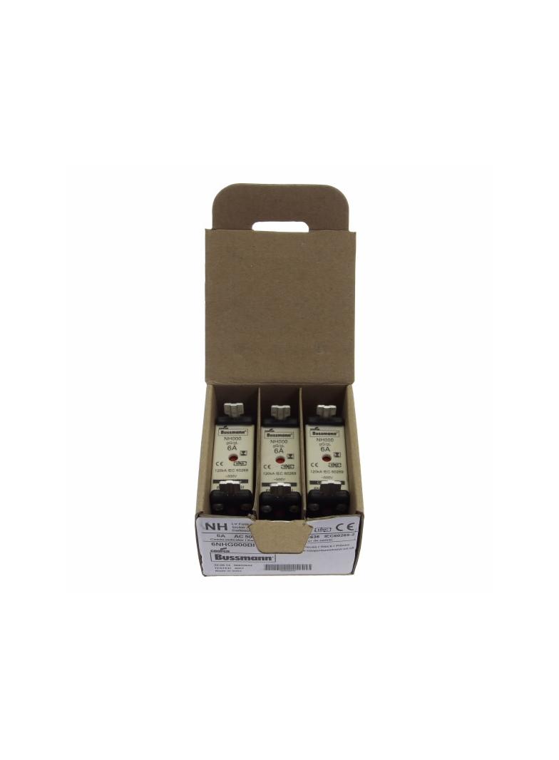 6NHG000BI Wkładka NH 6A 500V GG/GL rozmiar 000 6NHG000BI EATON