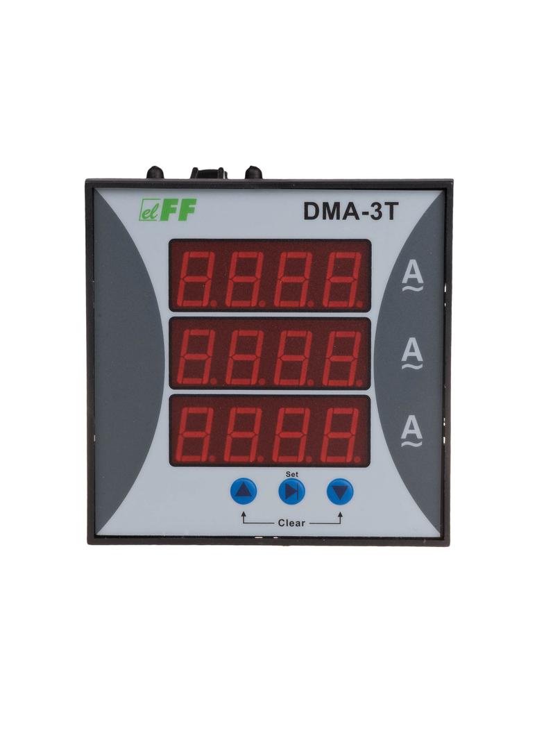Cyfrowy wskaźnik wartości natężeni aprądu trójfazowy DMA-3T F&F