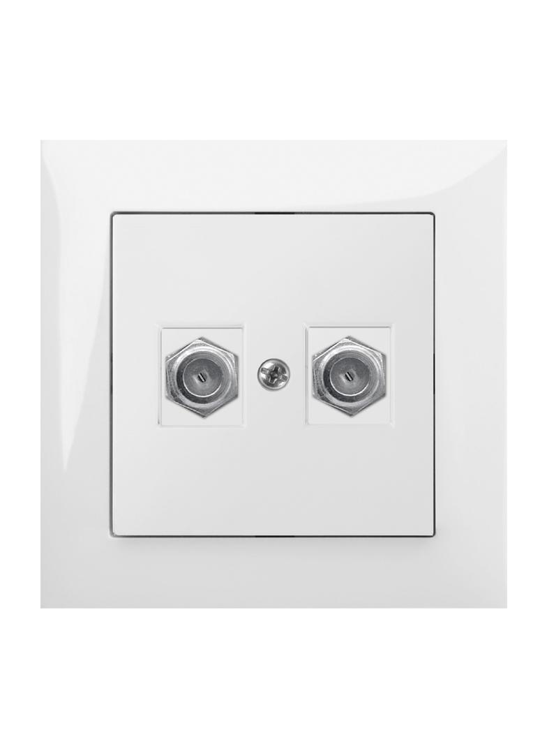 SENTIA Gniazdo 2xTV typ F-F