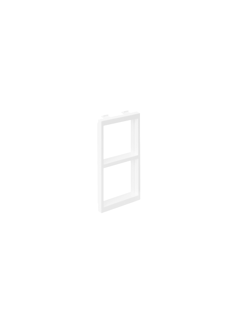 Simon Connect Adapter CIMA na 2 moduły K45 (45x45mm) poziomo czysta biel