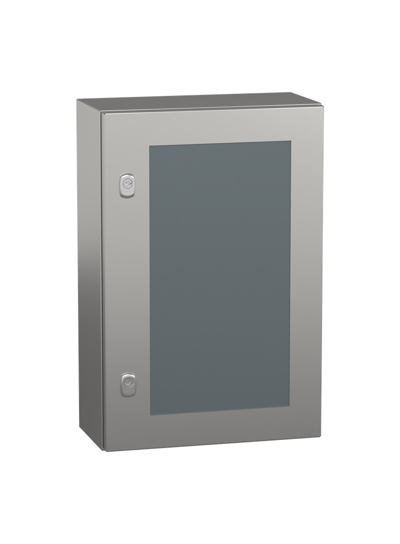 Spacial Obudowa wisząca ze stali nierdzewnej S3X IP66 304L drzwi transparentne 600x 400x200mm