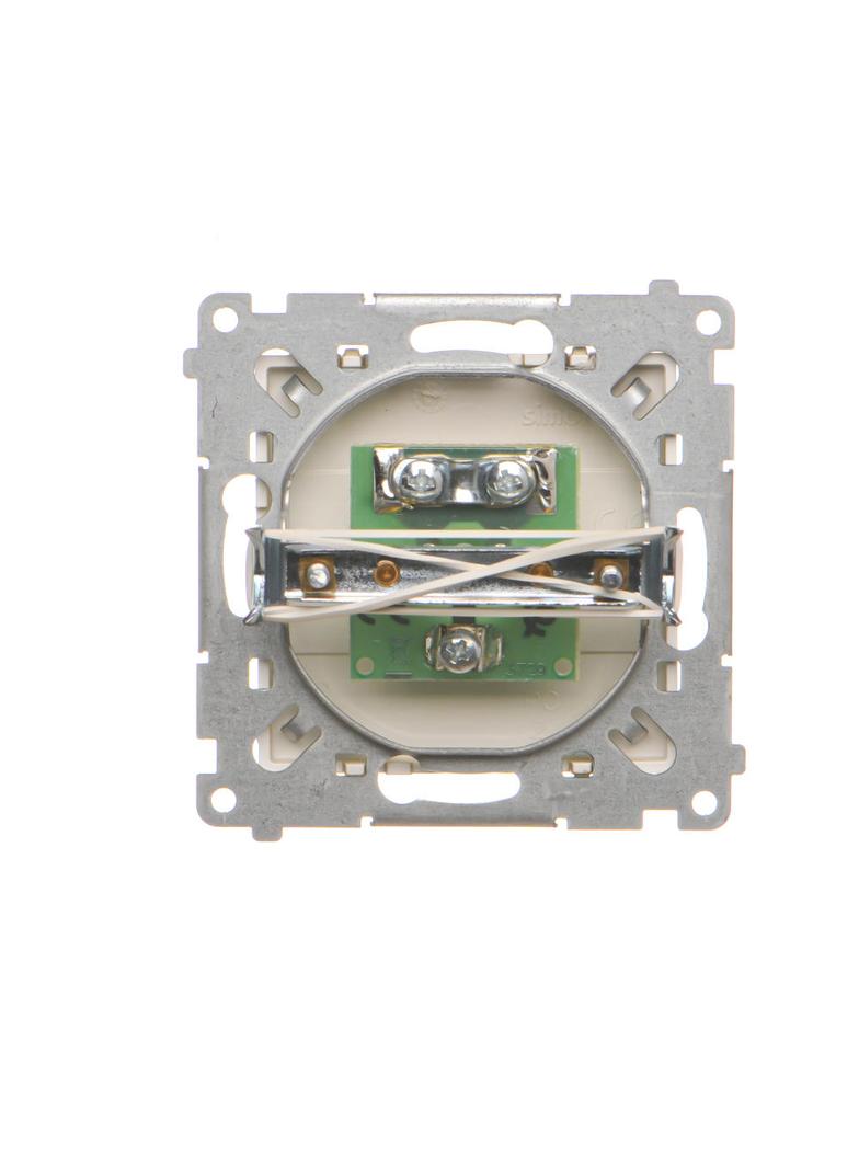 Simon 55 Gniazdo antenowe TV pojedyncze Do instalacji indywidualnych Szampański mat