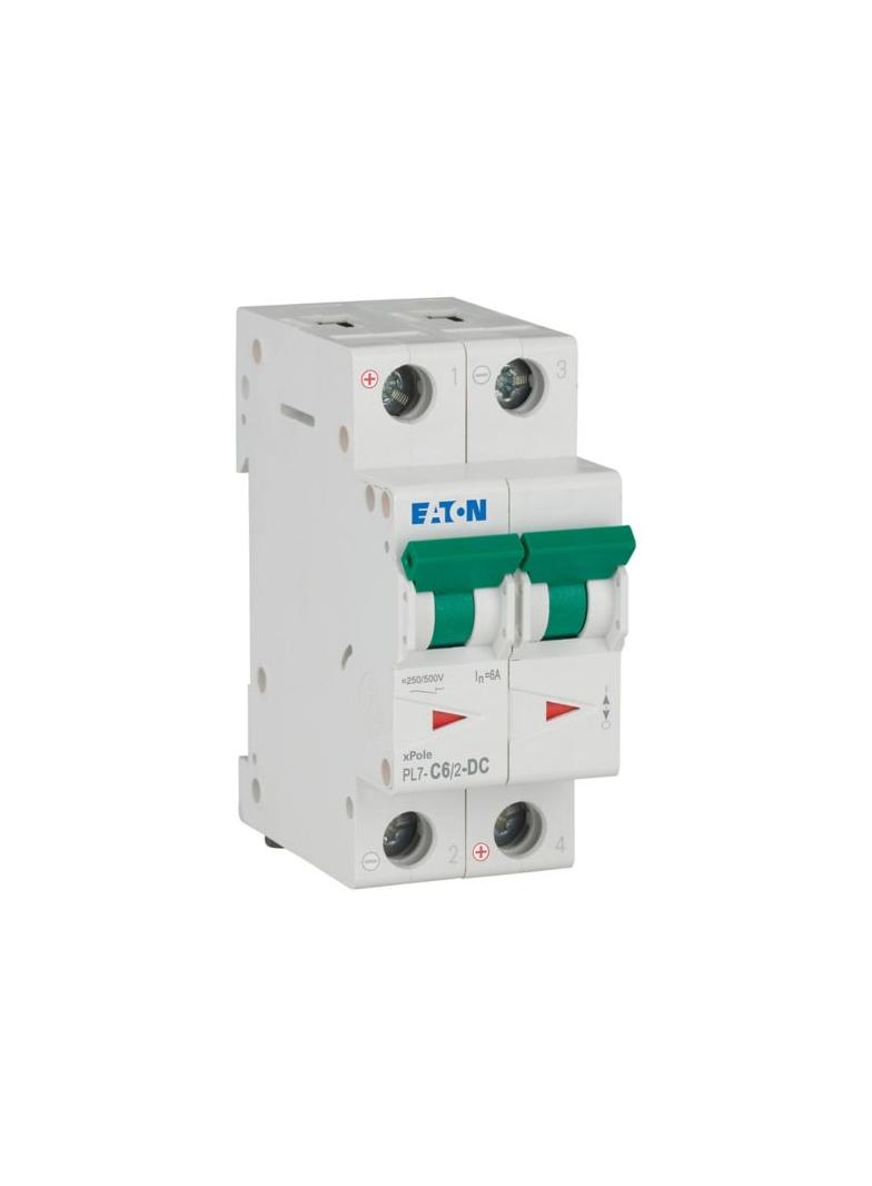 PL7-C6/2-DC Wyłącznik nadprądowy 10kA DC C6A 2P 264899 EATON