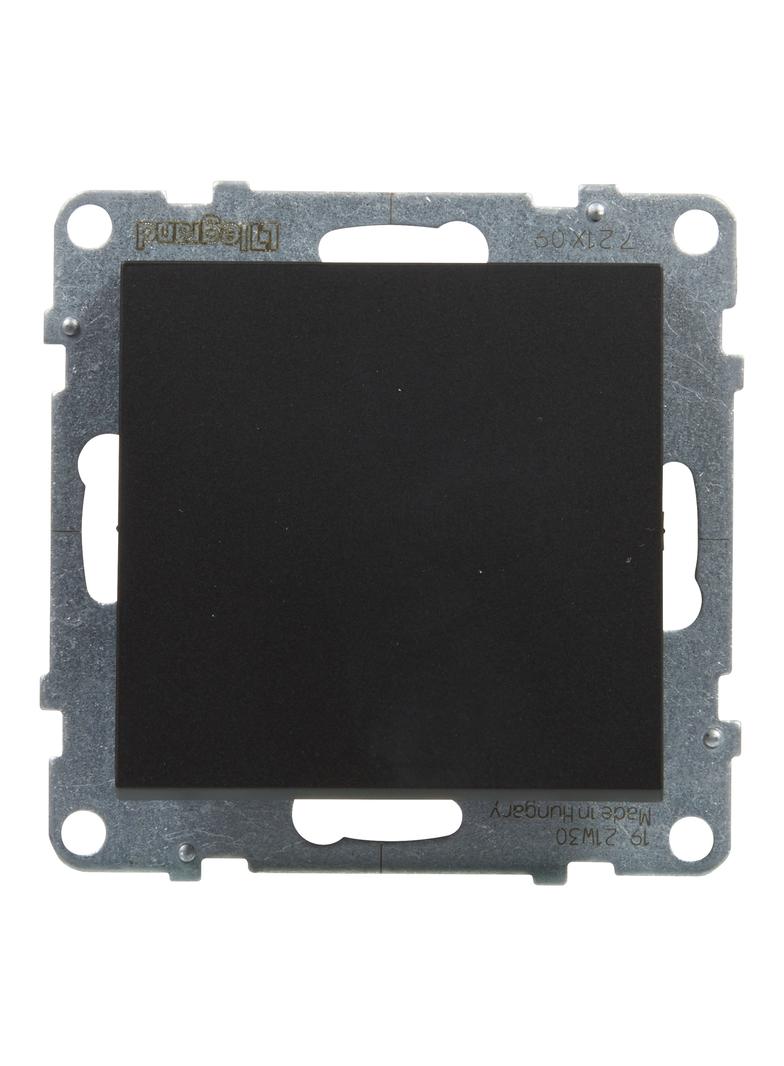 SUNO - Przycisk pojedynczy - 6 A - 250 V~ - zaciski automatyczne, Czarny, Legrand