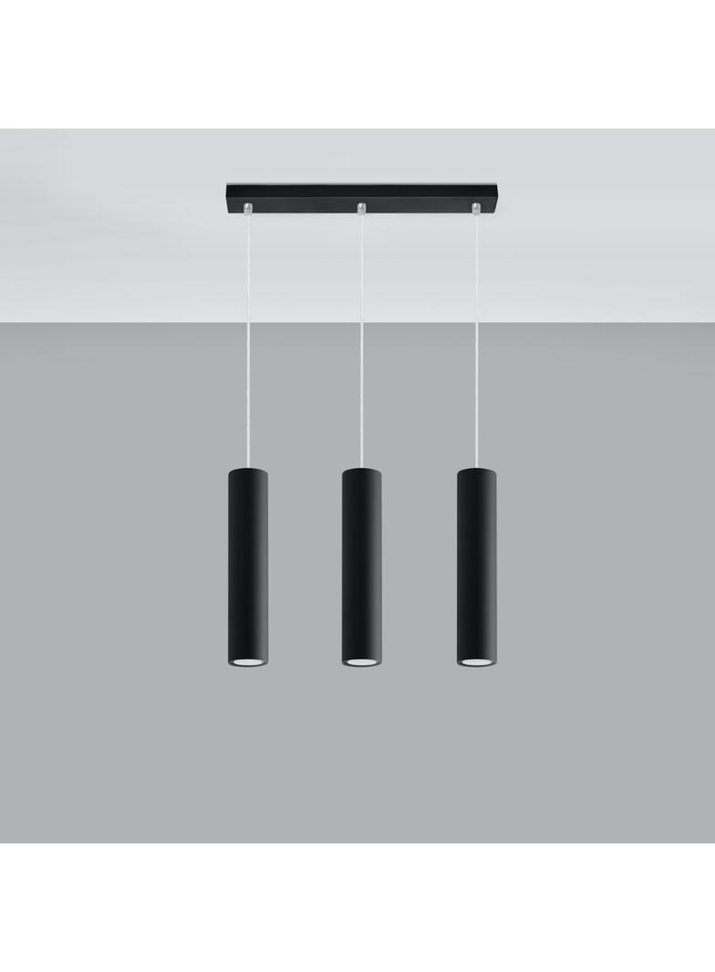 Sollux Lampa wisząca LAGOS 3L czarny SL.0329