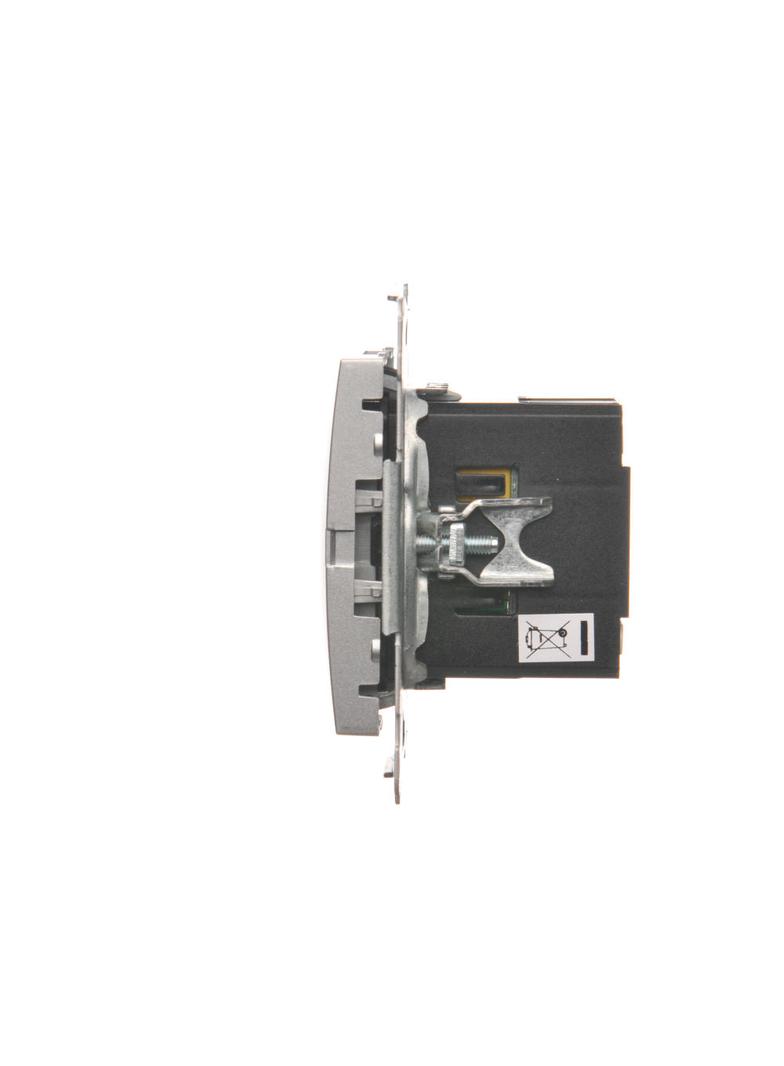 Simon 54 Odbiornik Bluetooth z ładowarką USB srebrny mat