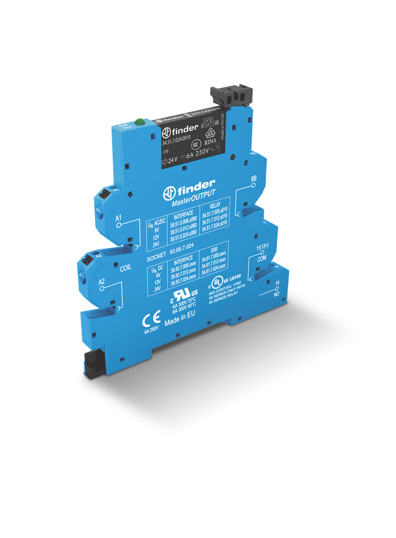 Przekaźnik interfejsowy serii 39: 1Z 6A 125V AC/DC 39.51.0.125.0060 /10szt./ FINDER