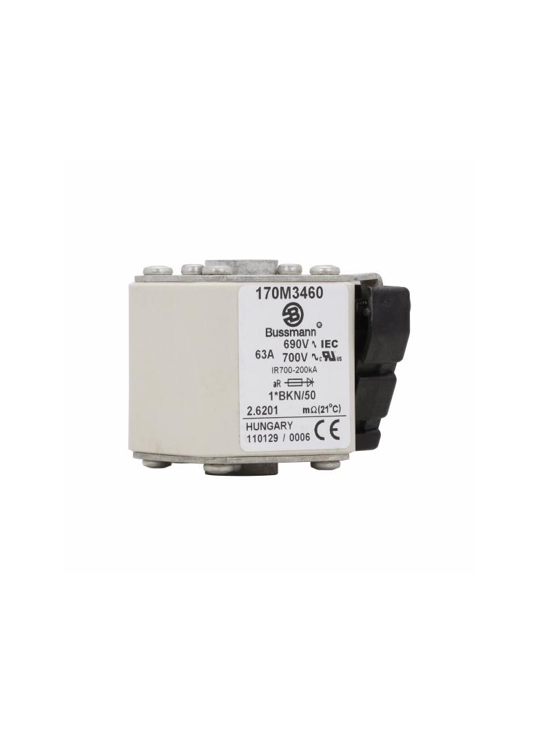 FUSE 63A 690V 1*BKN/50 AR UC Wkładka szybka 63A AC 690V rozmiar 1 45x59x51 mm aR IE 170M3460 EATON